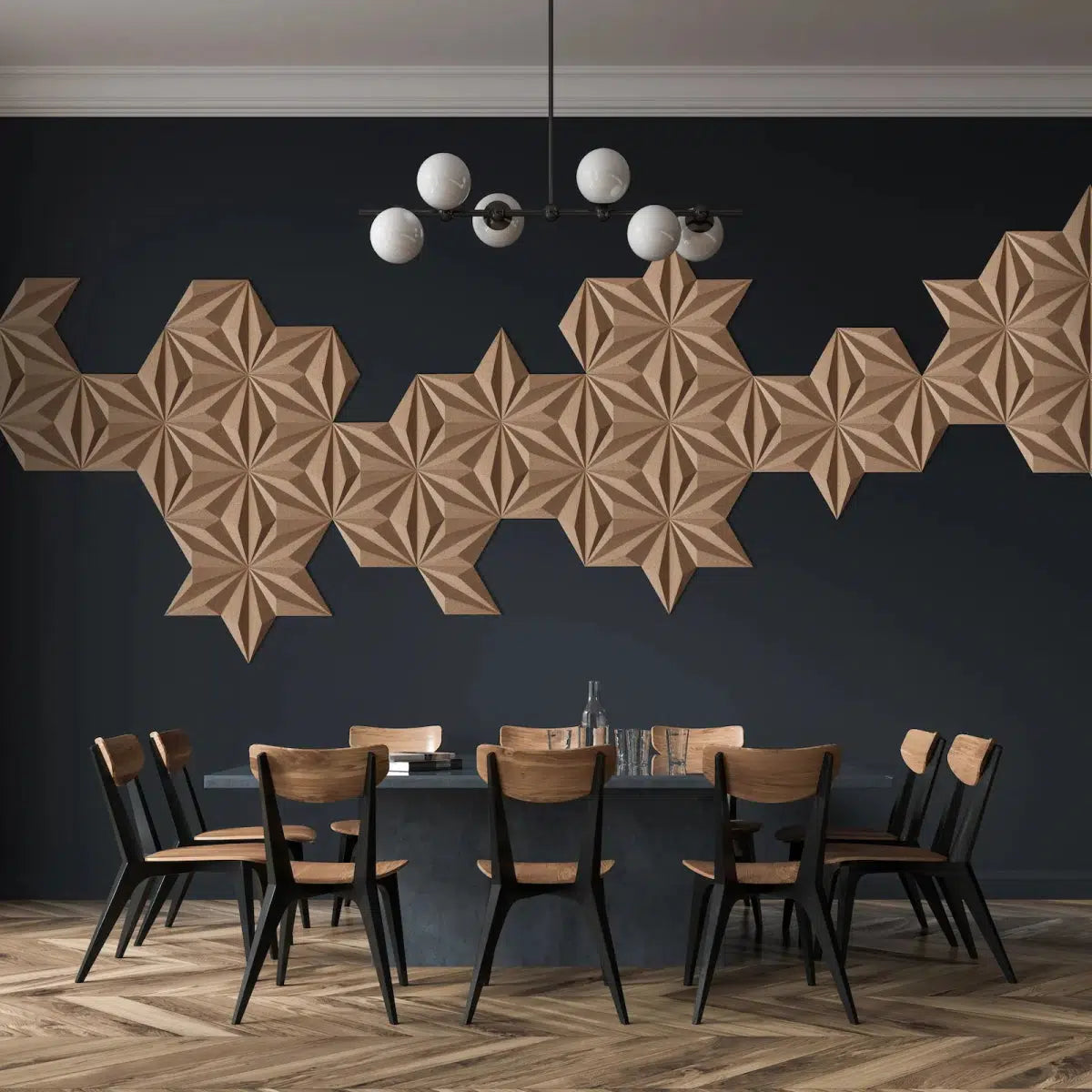 DIAMOND LINE 3D Cork Acoustic Panel - DecorMania.eu