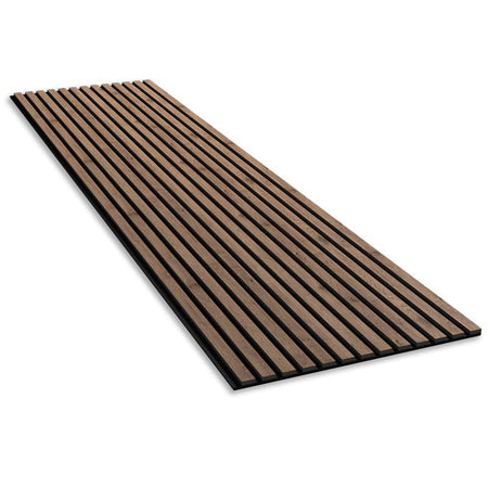 Walnut Acoustic Slat Wall Panel 280 x 60 - DecorMania.eu