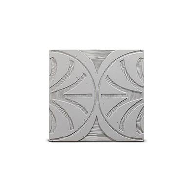 Concrete 3D Tile CARINA Light Grey - Box of 6 - DecorMania.eu